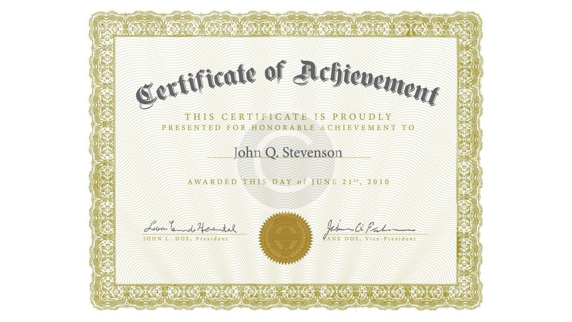 Stone’s Certificate